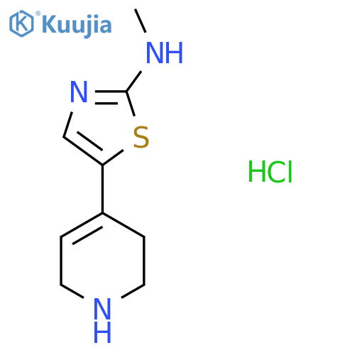 N-Methyl-5-(1,2,3,6-tetrahydropyridin-4-yl)thiazol-2-amine hydrochloride structure
