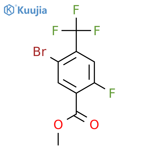 Methyl 5-bromo-2-fluoro-4-(trifluoromethyl)benzoate structure