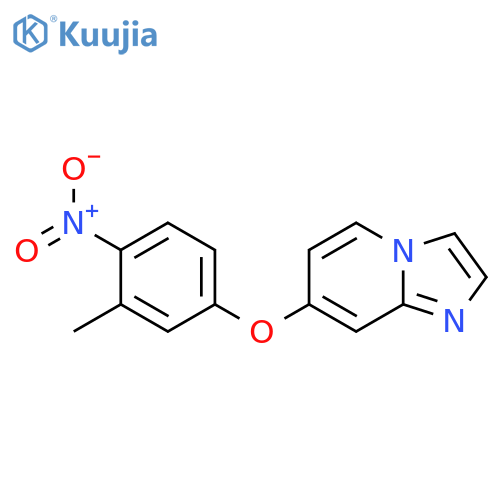 7-(3-Methyl-4-nitrophenoxy)imidazo[1,2-a]pyridine structure