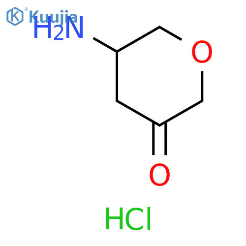 5-aminooxan-3-one hydrochloride structure