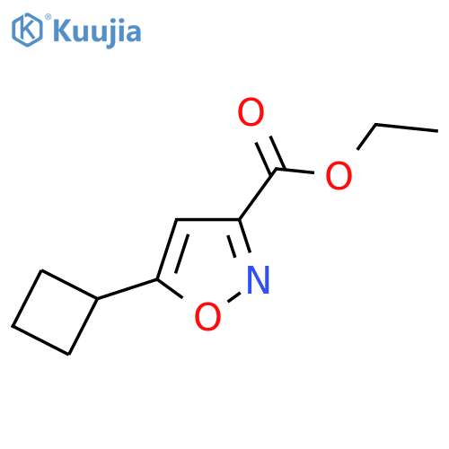 Ethyl 5-cyclobutylisoxazole-3-carboxylate structure