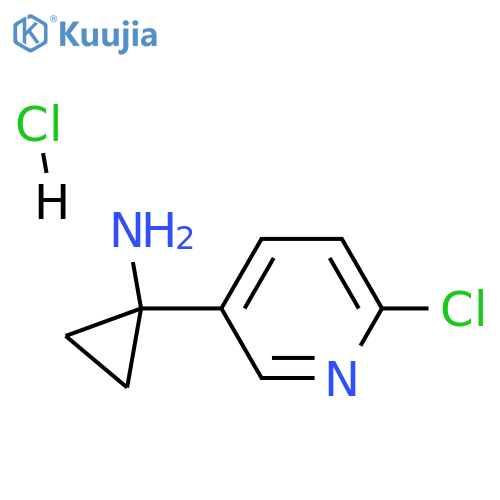1-(6-chloropyridin-3-yl)cyclopropan-1-amine hydrochloride structure