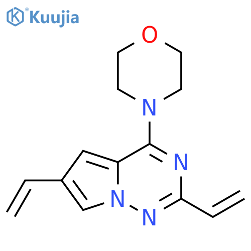 4-{2,6-diethenylpyrrolo[2,1-f][1,2,4]triazin-4-yl}morpholine structure