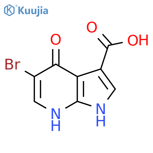 5-Bromo-4-hydroxy-1H-pyrrolo[2,3-b]pyridine-3-carboxylic acid structure