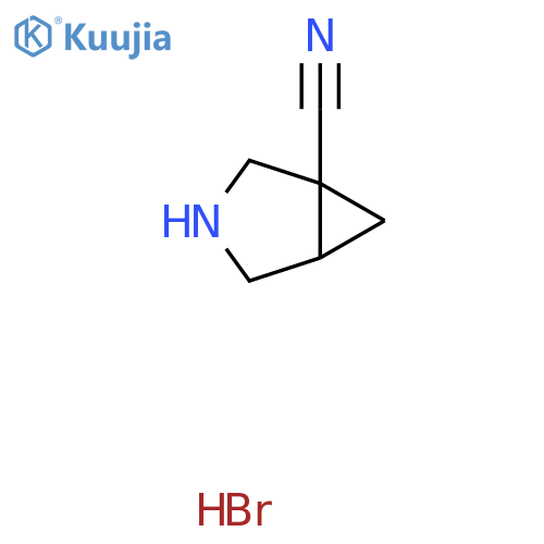 3-Azabicyclo[3.1.0]hexane-1-carbonitrile hydrobromide structure