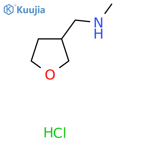Methyl[(oxolan-3-yl)methyl]amine hydrochloride structure