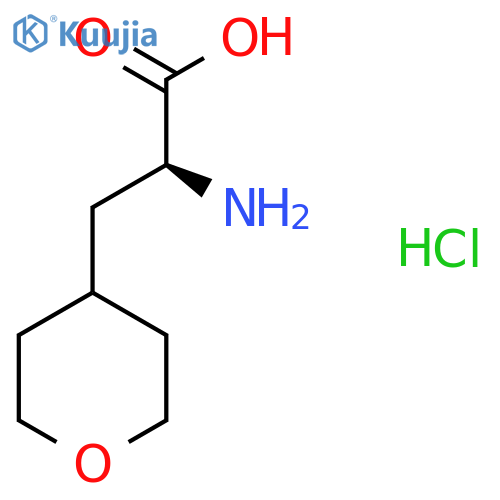 (2S)-2-Amino-3-(oxan-4-yl)propanoic acid hydrochloride structure