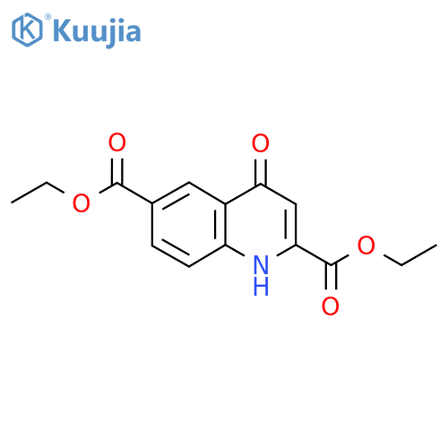 Diethyl 4-oxo-1,4-dihydroquinoline-2,6-dicarboxylate structure