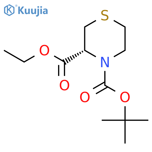 (S)-4-Tert-Butyl 3-Ethyl Thiomorpholine-3,4-Dicarboxylate structure
