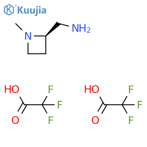[(2R)-1-methylazetidin-2-yl]methanamine; bis(trifluoroacetic acid) structure