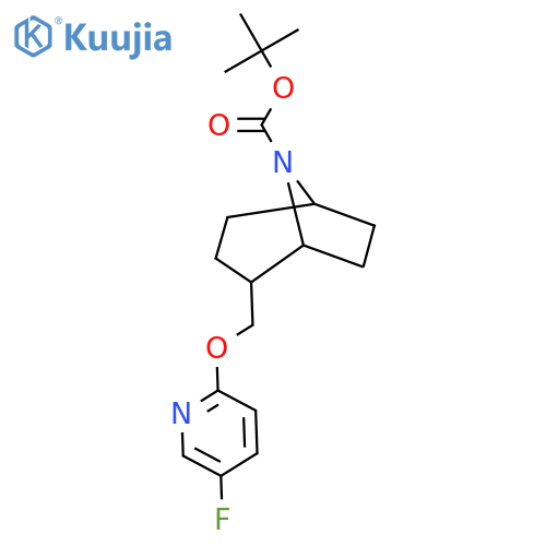 Tert-butyl 2-{[(5-fluoropyridin-2-YL)oxy]methyl}-8-azabicyclo[3.2.1]octane-8-carboxylate structure