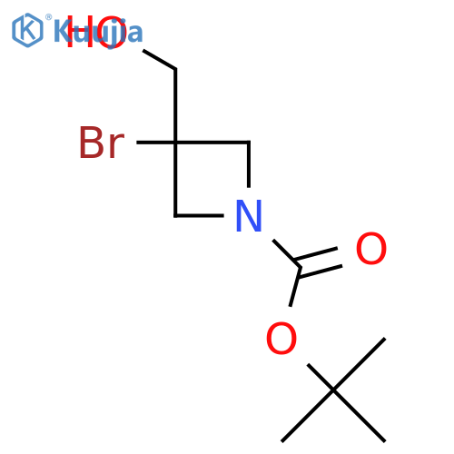 Tert-butyl 3-bromo-3-(hydroxymethyl)azetidine-1-carboxylate structure