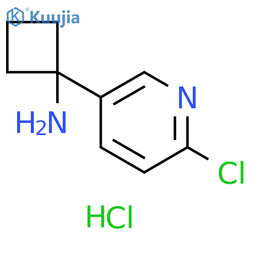 1-(6-chloropyridin-3-yl)cyclobutan-1-amine hydrochloride structure