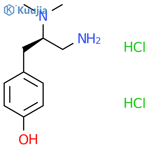 (R)-4-(3-Amino-2-(dimethylamino)propyl)phenol 2hcl structure