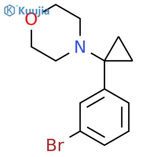 4-(1-(3-BROMOPHENYL)CYCLOPROPYL)MORPHOLINE structure