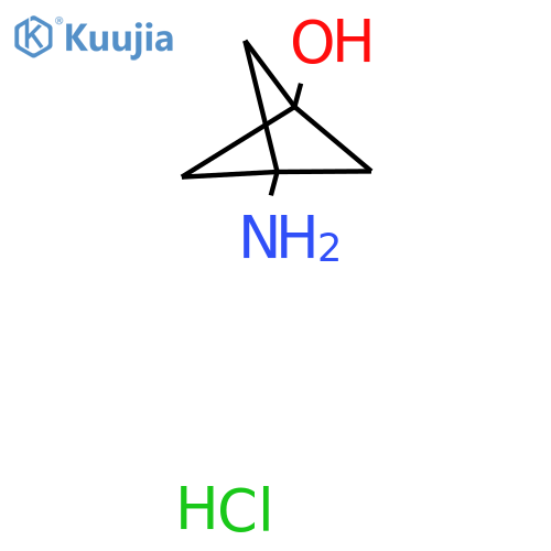 3-Aminobicyclo[1.1.1]pentan-1-ol hydrochloride structure