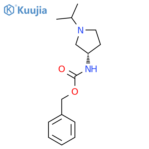 Benzyl N-[(3S)-1-(propan-2-yl)pyrrolidin-3-yl]carbamate structure