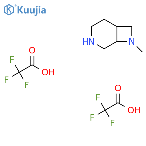 8-Methyl-3,8-diazabicyclo[4.2.0]octane; bis(trifluoroacetic acid) structure