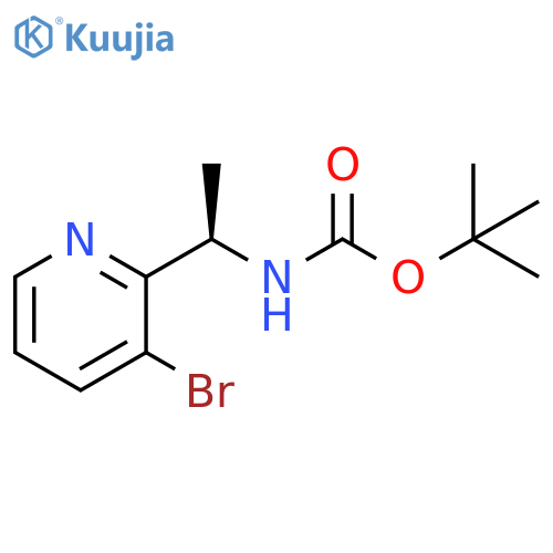 TERT-BUTYL (R)-(1-(3-BROMOPYRIDIN-2-YL)ETHYL)CARBAMATE structure