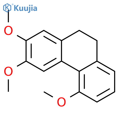 Phenanthrene, 9,10-dihydro-2,3,5-trimethoxy- structure