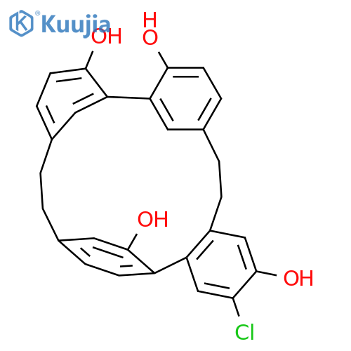 Isoplagiochin C; 12-Chloro, 7',8'-dihydro structure