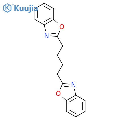 2,2'-(1,4-Butanediyl)bis-1,3-benzoxazole structure
