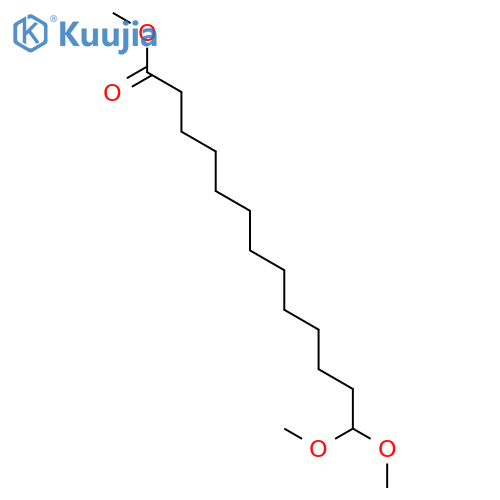 Tridecanoic acid, 13,13-dimethoxy-, methyl ester structure