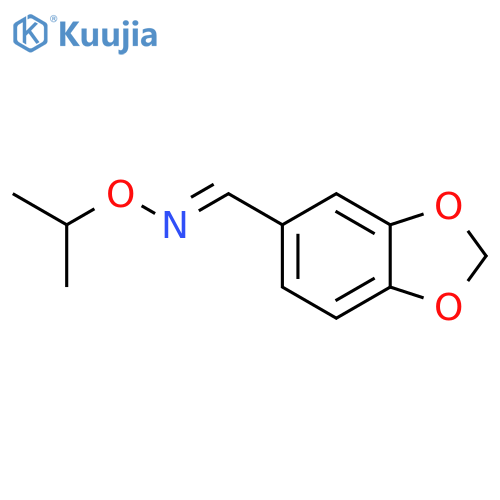 1,3-Benzodioxole-5-carboxaldehyde, O-(1-methylethyl)oxime structure