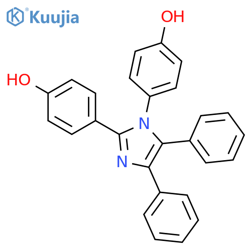 Phenol, 4,4'-(4,5-diphenyl-1H-imidazole-1,2-diyl)bis- structure