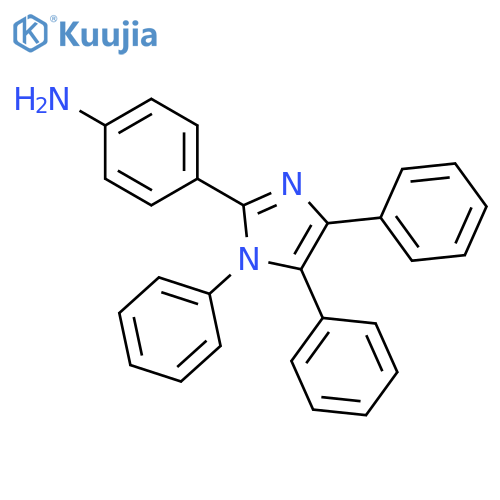 Benzenamine, 4-(1,4,5-triphenyl-1H-imidazol-2-yl)- structure