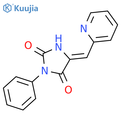 2,4-Imidazolidinedione, 3-phenyl-5-(2-pyridinylmethylene)- structure
