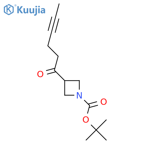 Tert-butyl 3-(hex-4-ynoyl)azetidine-1-carboxylate structure