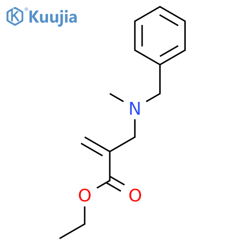 2-Propenoic acid, 2-[[methyl(phenylmethyl)amino]methyl]-, ethyl ester structure
