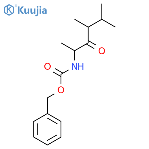 benzyl N-(4,5-dimethyl-3-oxohexan-2-yl)carbamate structure