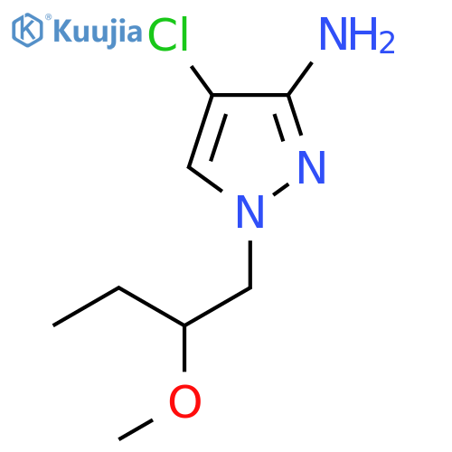 4-chloro-1-(2-methoxybutyl)-1H-pyrazol-3-amine structure