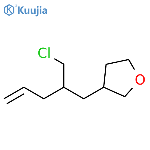 Furan, 3-[2-(chloromethyl)-4-penten-1-yl]tetrahydro- structure