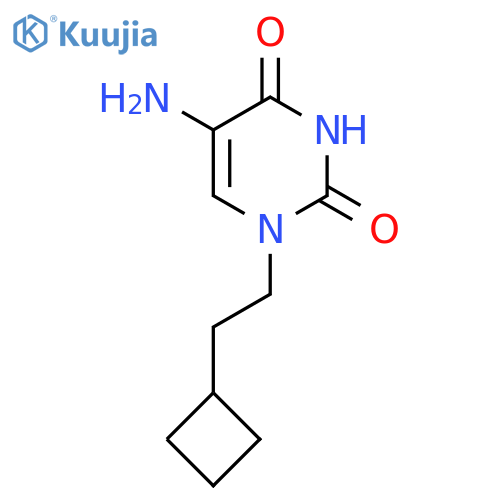 5-amino-1-(2-cyclobutylethyl)-1,2,3,4-tetrahydropyrimidine-2,4-dione structure