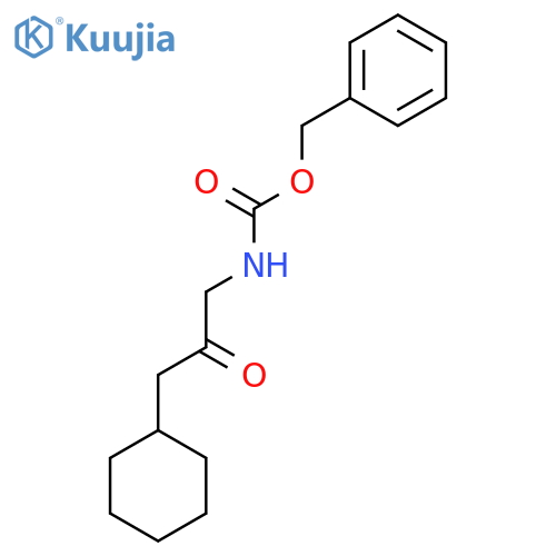 benzyl N-(3-cyclohexyl-2-oxopropyl)carbamate structure