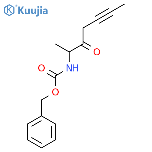 benzyl N-(3-oxohept-5-yn-2-yl)carbamate structure