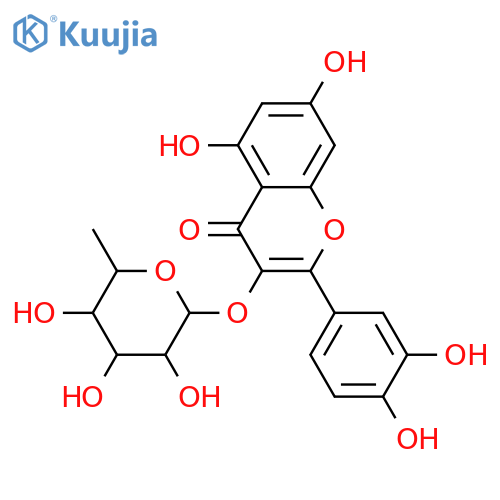 Quercetin 3-glycosides; Monoglycosides, 3-O-α-L-Fucopyranoside structure