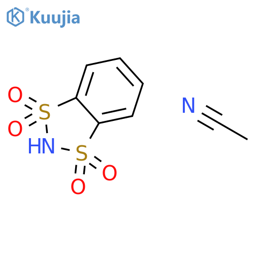 1,3,2-Benzodithiazole, 1,1,3,3-tetraoxide, compd. with acetonitrile (1:1) structure