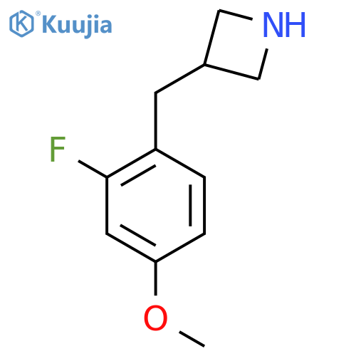 3-(2-fluoro-4-methoxyphenyl)methylazetidine structure
