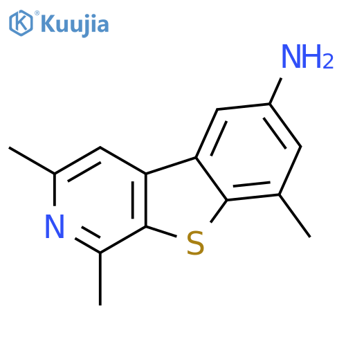 [1]Benzothieno[2,3-c]pyridin-6-amine, 1,3,8-trimethyl- structure