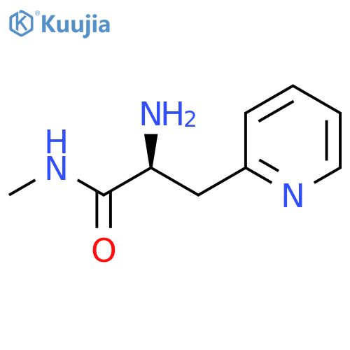 (2S)-2-amino-N-methyl-3-(pyridin-2-yl)propanamide structure