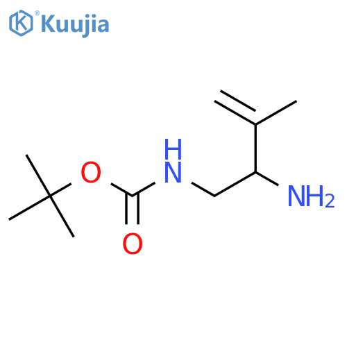 tert-butyl N-(2-amino-3-methylbut-3-en-1-yl)carbamate structure