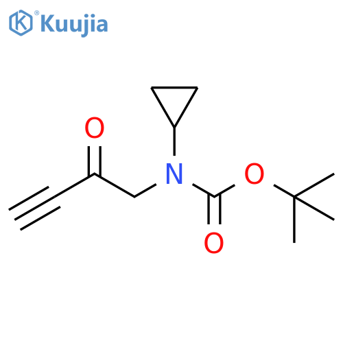 Carbamic acid, N-cyclopropyl-N-(2-oxo-3-butyn-1-yl)-, 1,1-dimethylethyl ester structure