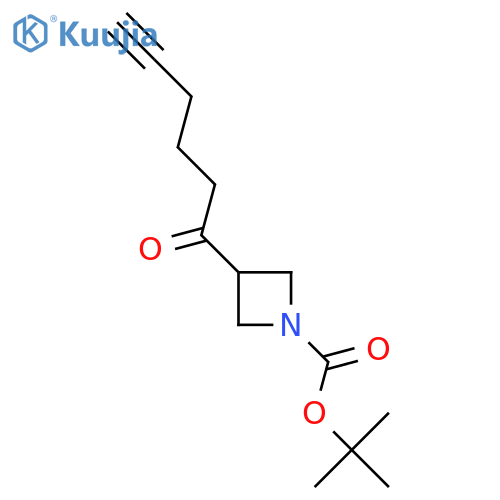 Tert-butyl 3-(hex-5-ynoyl)azetidine-1-carboxylate structure