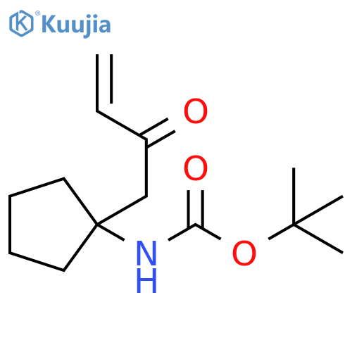Carbamic acid, N-[1-(2-oxo-3-buten-1-yl)cyclopentyl]-, 1,1-dimethylethyl ester structure