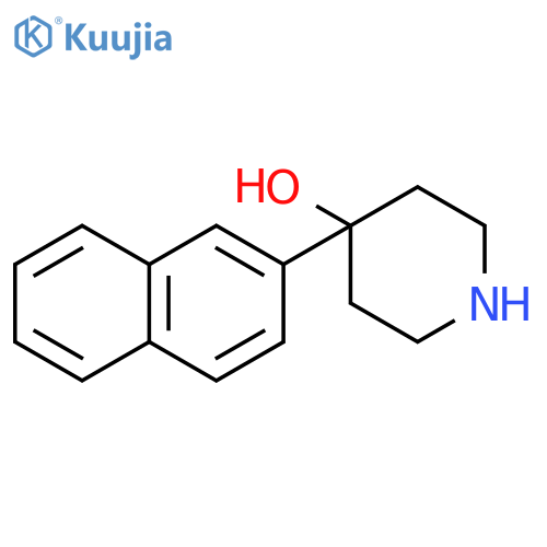 4-Hydroxy-4-(naphth-2-YL)piperidine structure