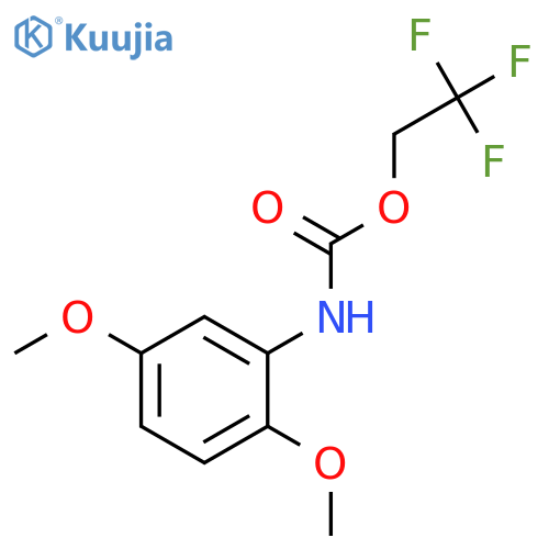 2,2,2-trifluoroethyl 2,5-dimethoxyphenylcarbamate structure